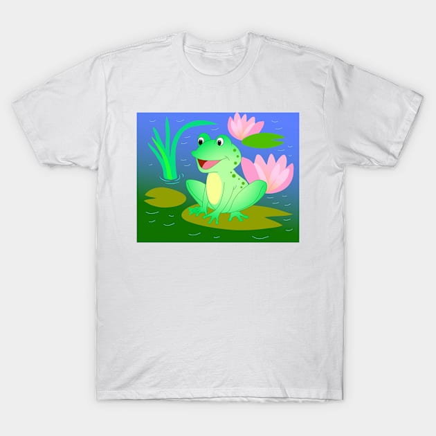 Funny frog T-Shirt by sonaart